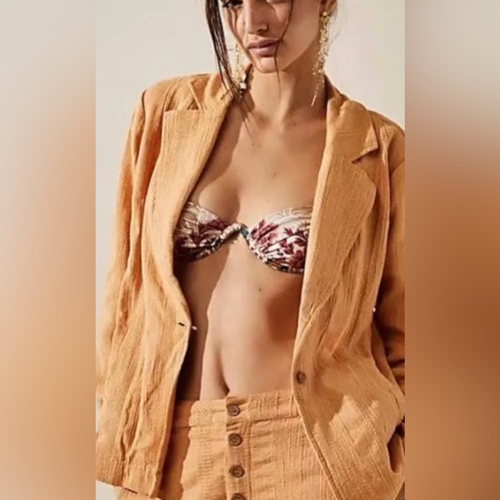 Free people Linen Jacket& Shorts Size:Small